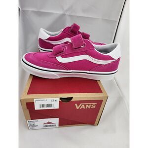 Vans Brooklyn LS V Canvas Youth Shoes – Size 2.0 – New With Box – Raspberry Rose